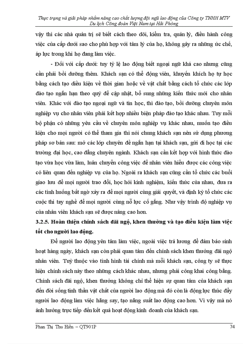 image for page Thực trạng và giải pháp nhằm nâng cao chất lượng đội ngũ lao động của Công ty TNHH MTV Du lịch Công đoàn Việt Nam tại Hải Phòng