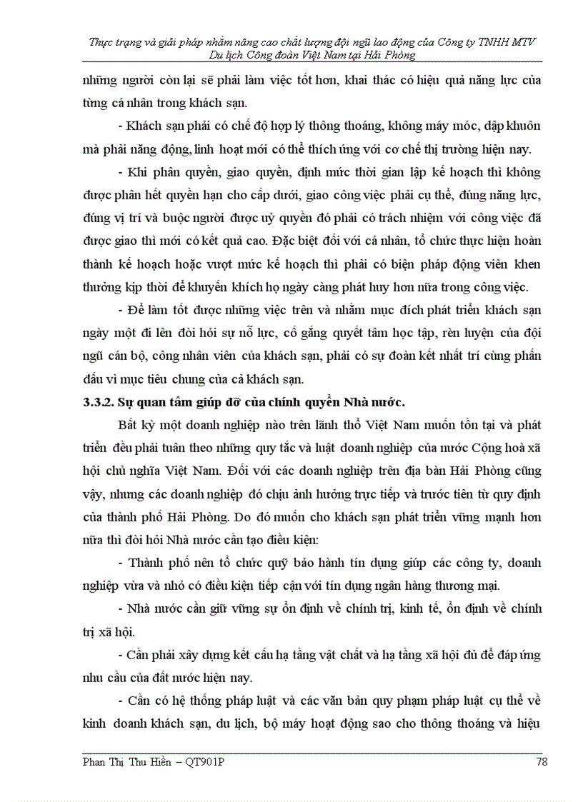 image for page Thực trạng và giải pháp nhằm nâng cao chất lượng đội ngũ lao động của Công ty TNHH MTV Du lịch Công đoàn Việt Nam tại Hải Phòng