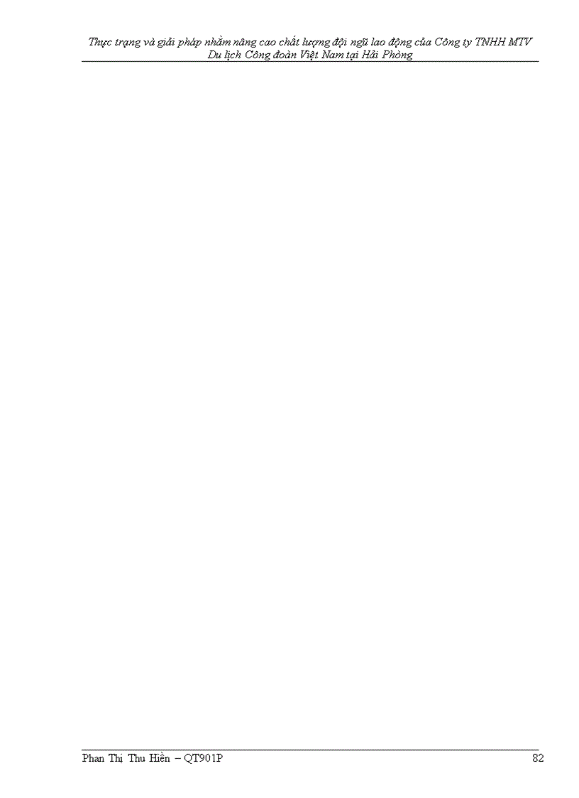 image for page Thực trạng và giải pháp nhằm nâng cao chất lượng đội ngũ lao động của Công ty TNHH MTV Du lịch Công đoàn Việt Nam tại Hải Phòng