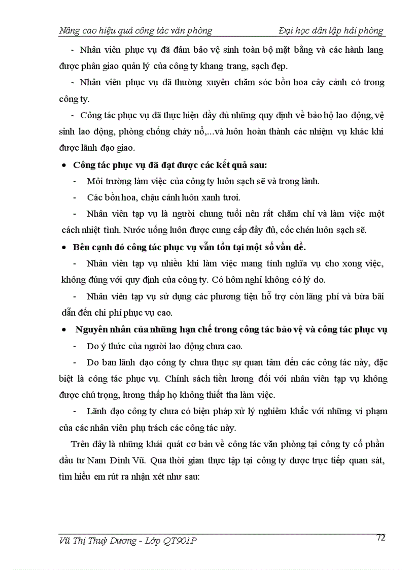 image for page Một số giải pháp nhằm nâng cao hiệu quả công tác văn phòng tại công ty cổ phần đầu tư Nam Đình Vũ