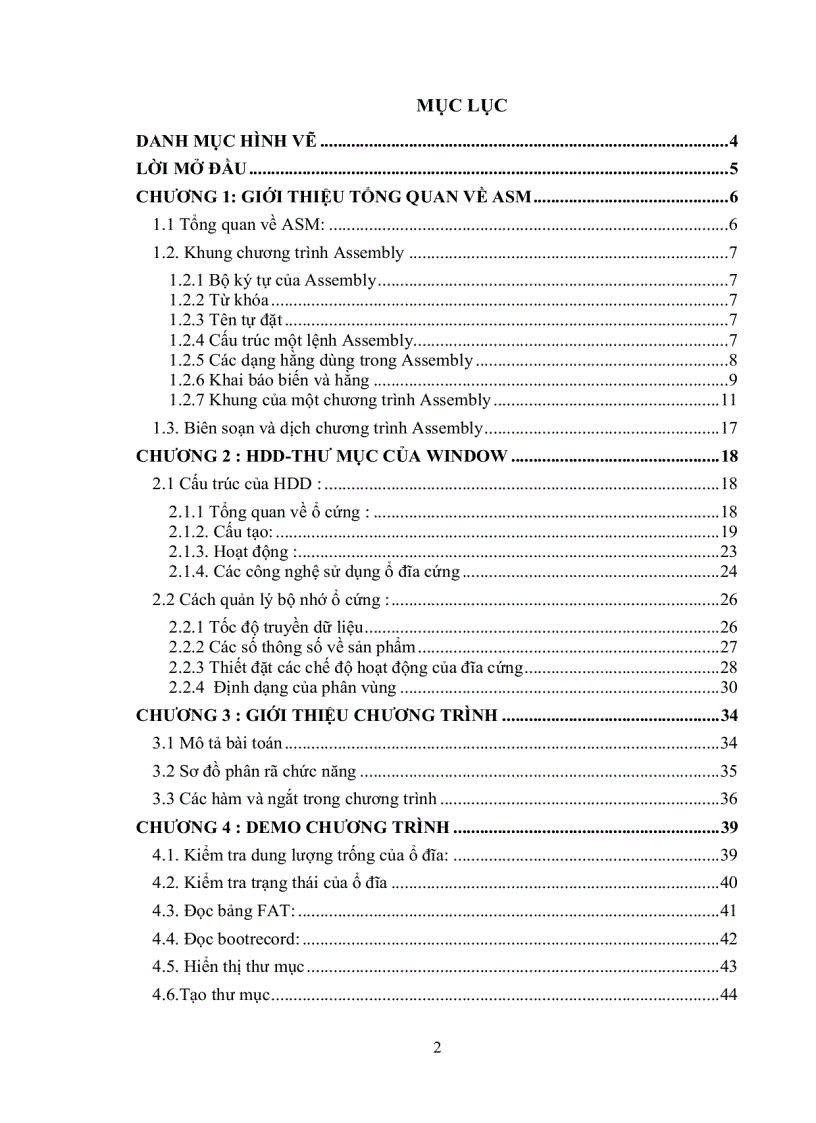 image for page Lập trình quản lý thư mục trong HDD bằng ngôn ngữ Assembly