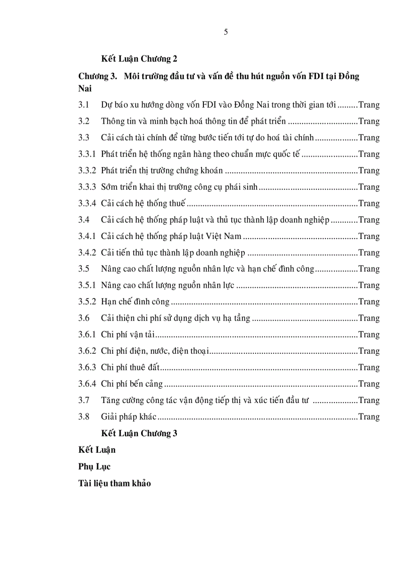 Môi trường đầu tư và vấn đề thu hút đầu tư trực tiếp nước ngoài tại Đồng Nai