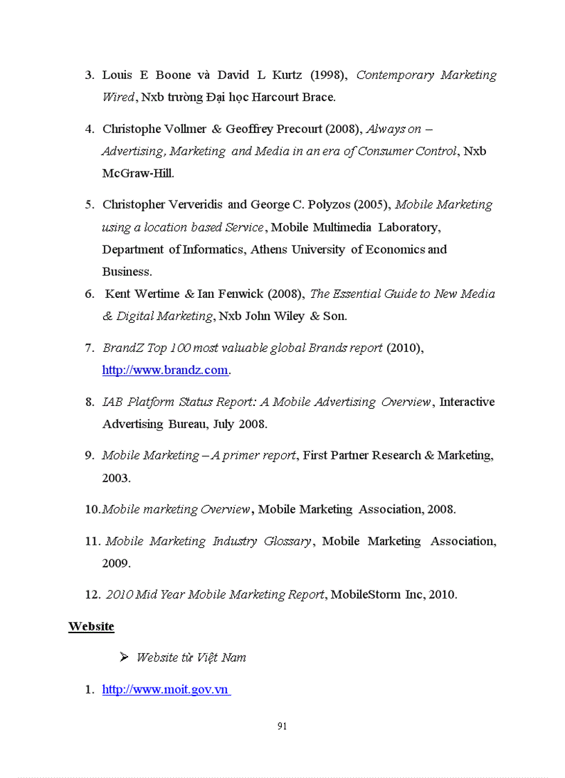 image for page Thực tiễn áp dụng Mobile Marketing tại các TNCs trên thế giới và bài học kinh nghiệm cho các doanh nghiệp Việt Nam