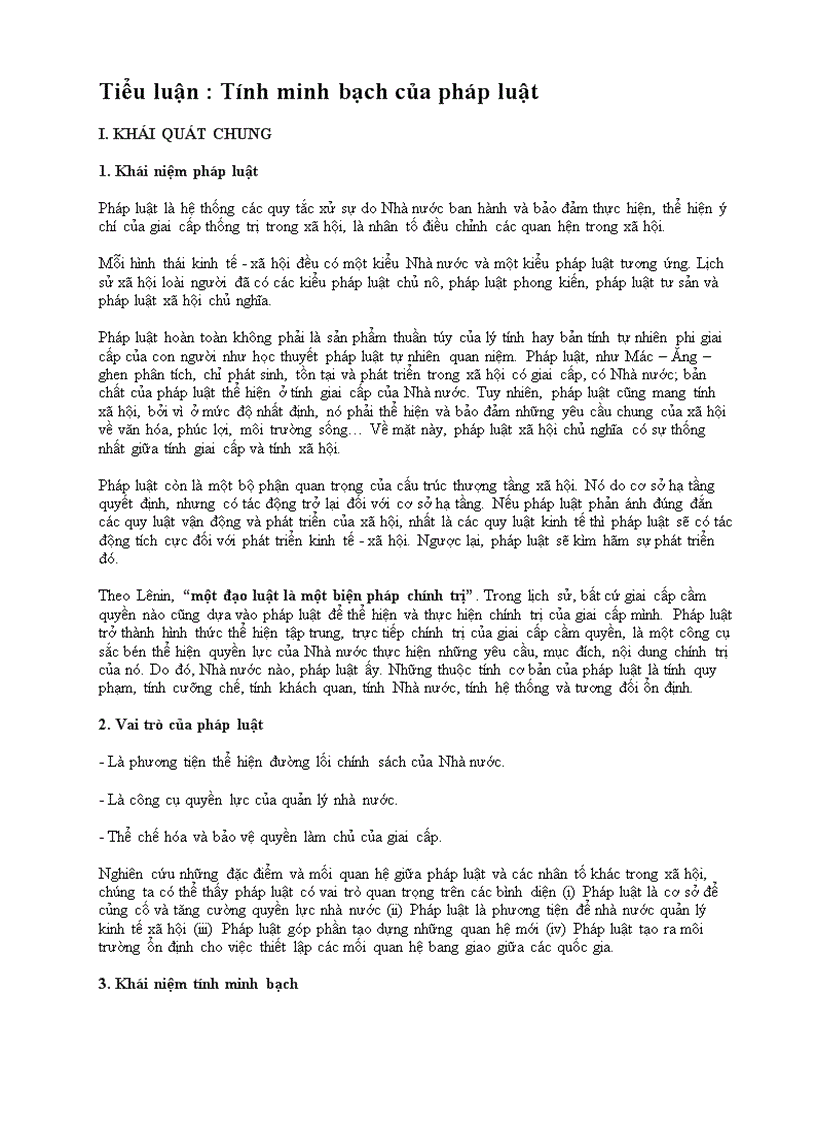 image for page Tính minh bạch của pháp luật
