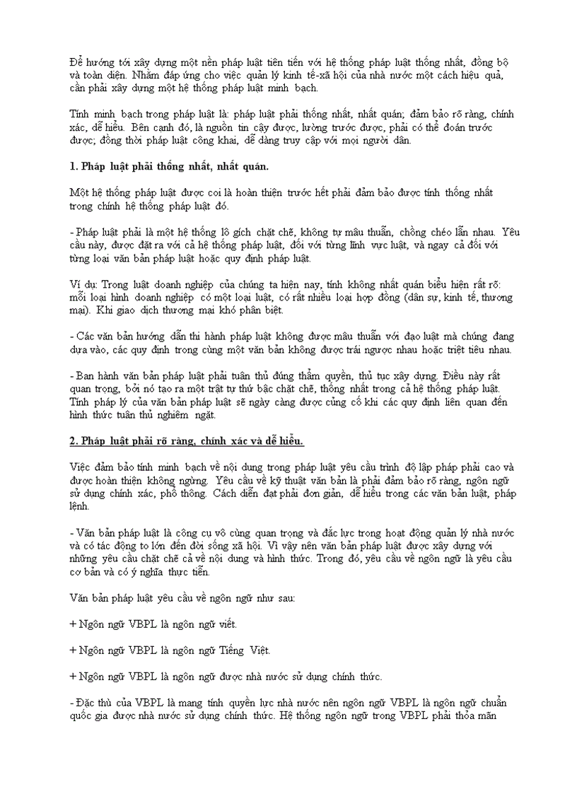 image for page Tính minh bạch của pháp luật