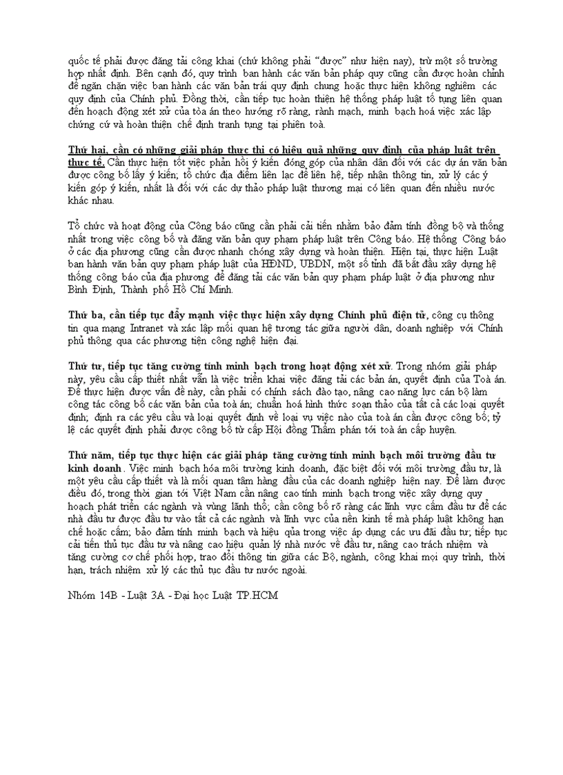 image for page Tính minh bạch của pháp luật