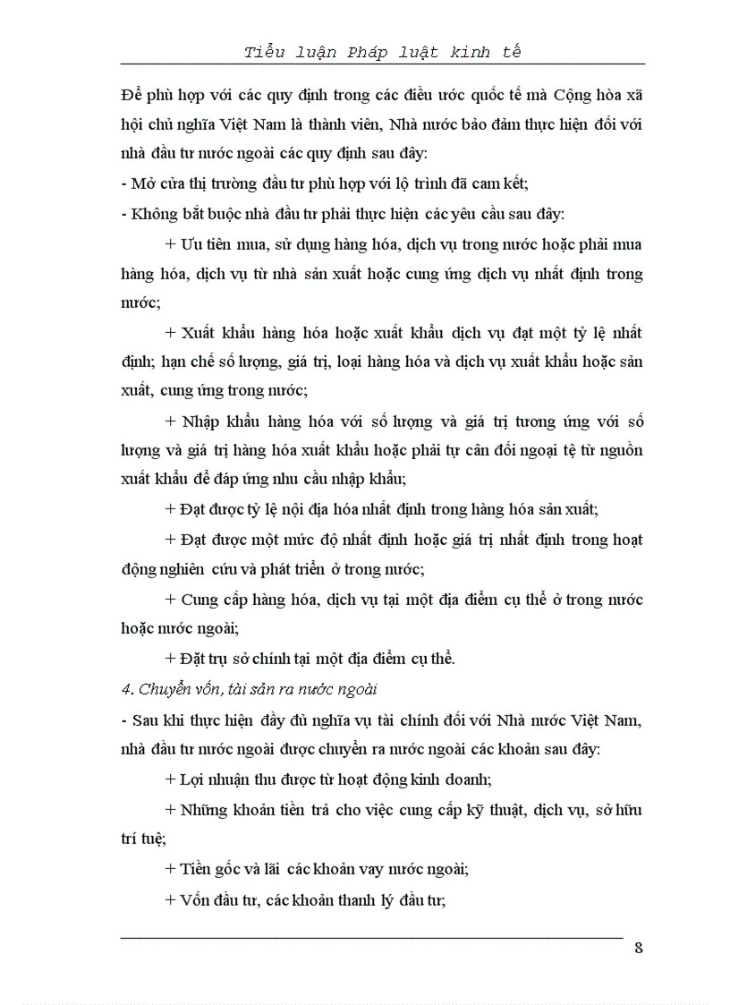 image for page Tại sao phải thu hút vốn đầu tư nước ngoài Theo em Nhà nước Việt Nam nên có những quy định như thế nào để vừa thui hút được vốn nước ngoài vừa bảo hộ được các nhà đầu tư trong nước