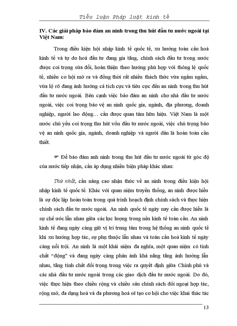 image for page Tại sao phải thu hút vốn đầu tư nước ngoài Theo em Nhà nước Việt Nam nên có những quy định như thế nào để vừa thui hút được vốn nước ngoài vừa bảo hộ được các nhà đầu tư trong nước