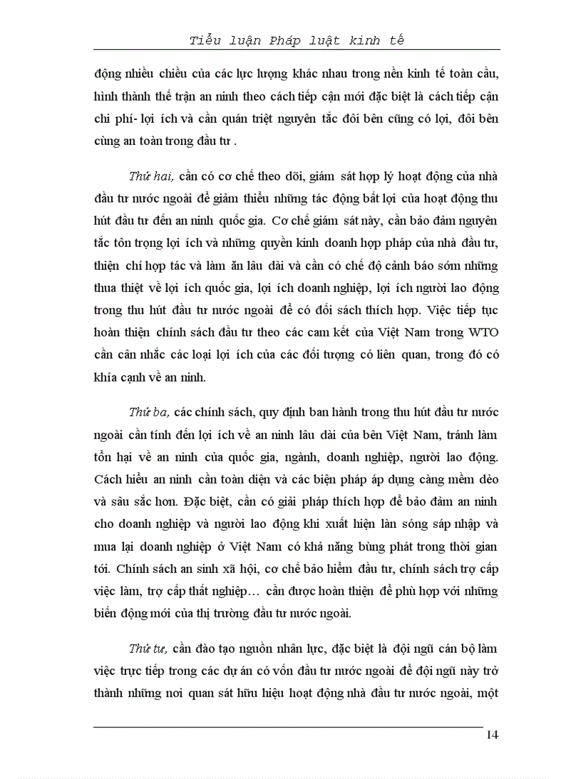 image for page Tại sao phải thu hút vốn đầu tư nước ngoài Theo em Nhà nước Việt Nam nên có những quy định như thế nào để vừa thui hút được vốn nước ngoài vừa bảo hộ được các nhà đầu tư trong nước