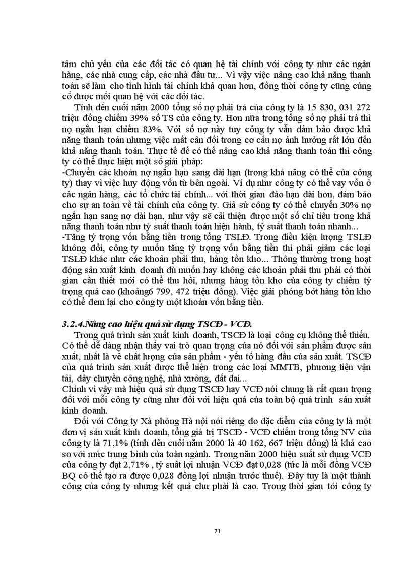 image for page Báo cáo tài chính với việc phân tích tình hình tài chính của doanh nghiệp tại công ty xà phòng Hà Nội