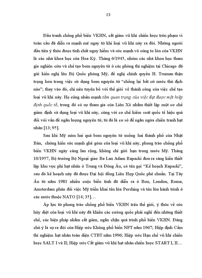 image for page Luận văn thạc sỹ Tác động của hiệp ước start mới đến vấn đề chống phổ biến vũ khí hạt nhân