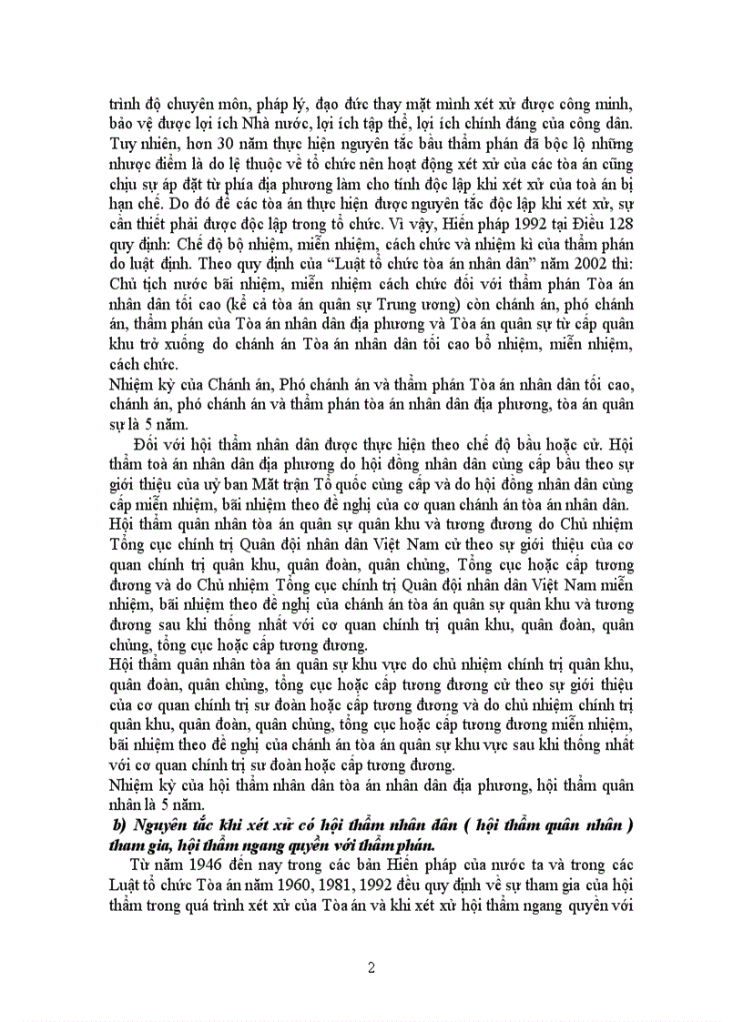 image for page Bài tập học kỳ Những nguyên tắc chủ yếu về tổ chức và hoạt động của Tòa án nhân dân