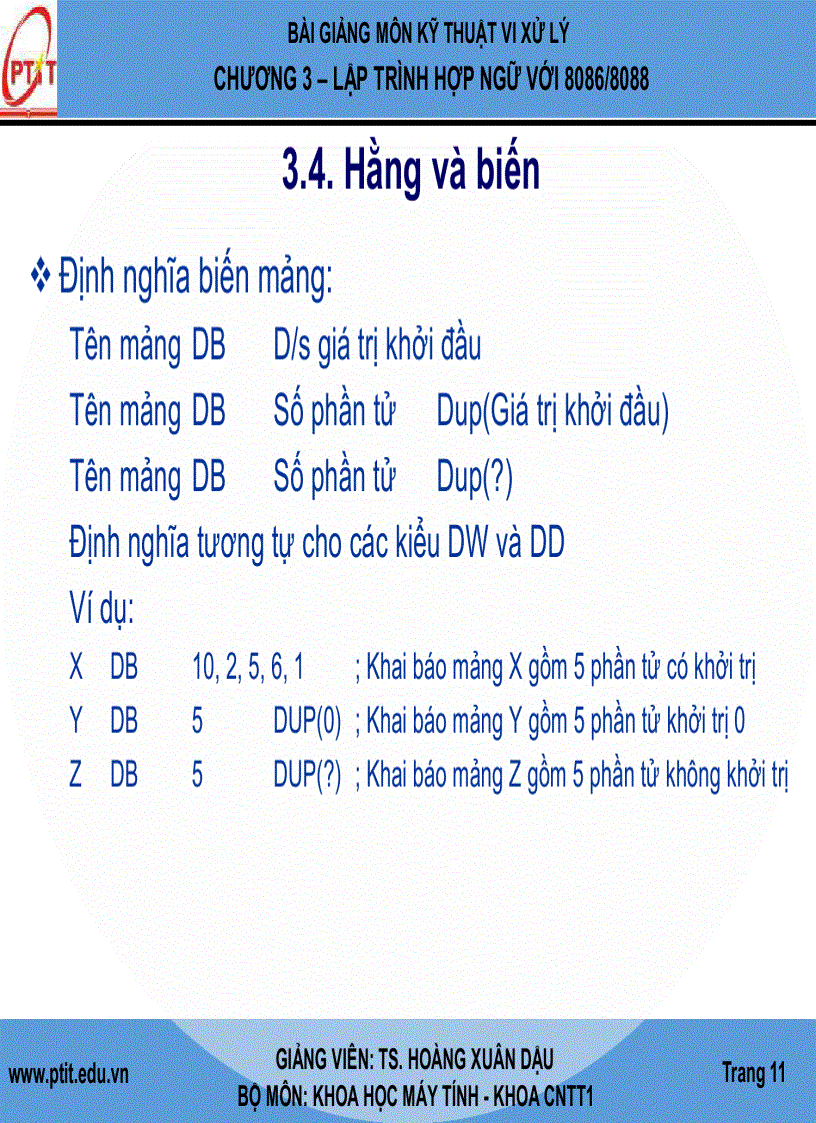 image for page Giáo Trình kĩ thuật vi xử lý LẬP TRÌNH HỢP NGỮ VỚI 8086 8088