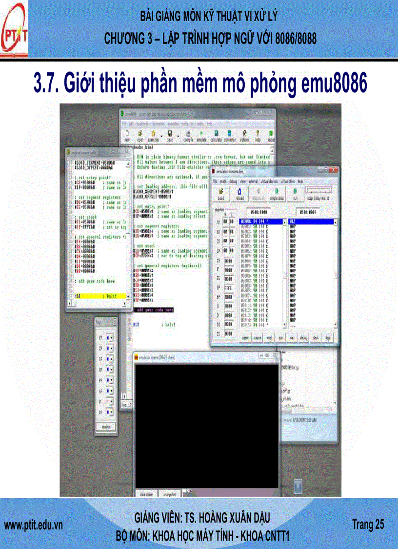 image for page Giáo Trình kĩ thuật vi xử lý LẬP TRÌNH HỢP NGỮ VỚI 8086 8088