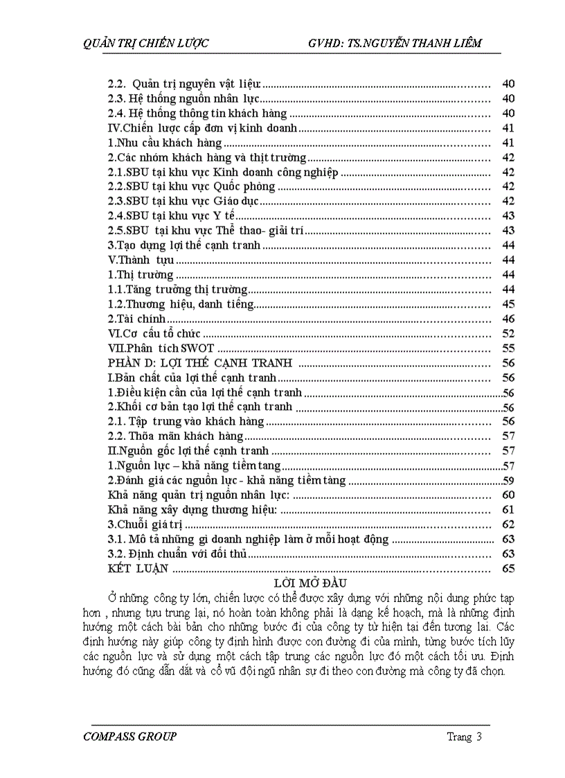 image for page Phân tích chiến lược của tập đoàn Compass Group