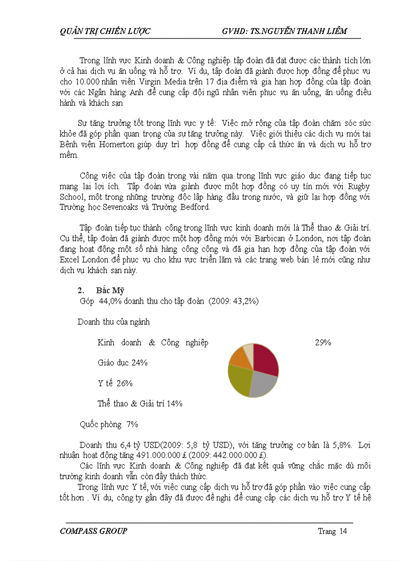 image for page Phân tích chiến lược của tập đoàn Compass Group