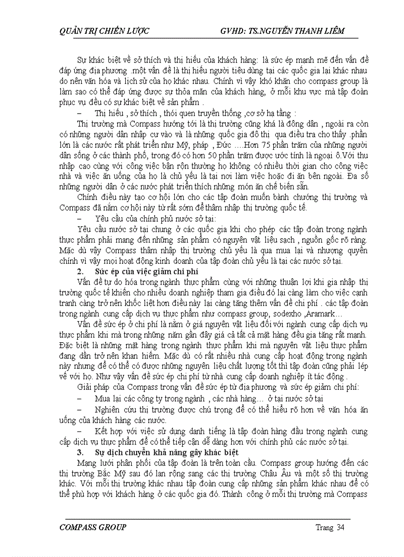 image for page Phân tích chiến lược của tập đoàn Compass Group