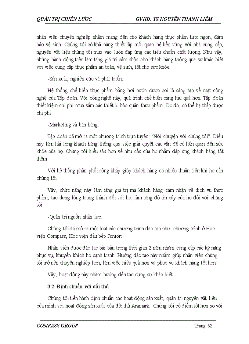 image for page Phân tích chiến lược của tập đoàn Compass Group