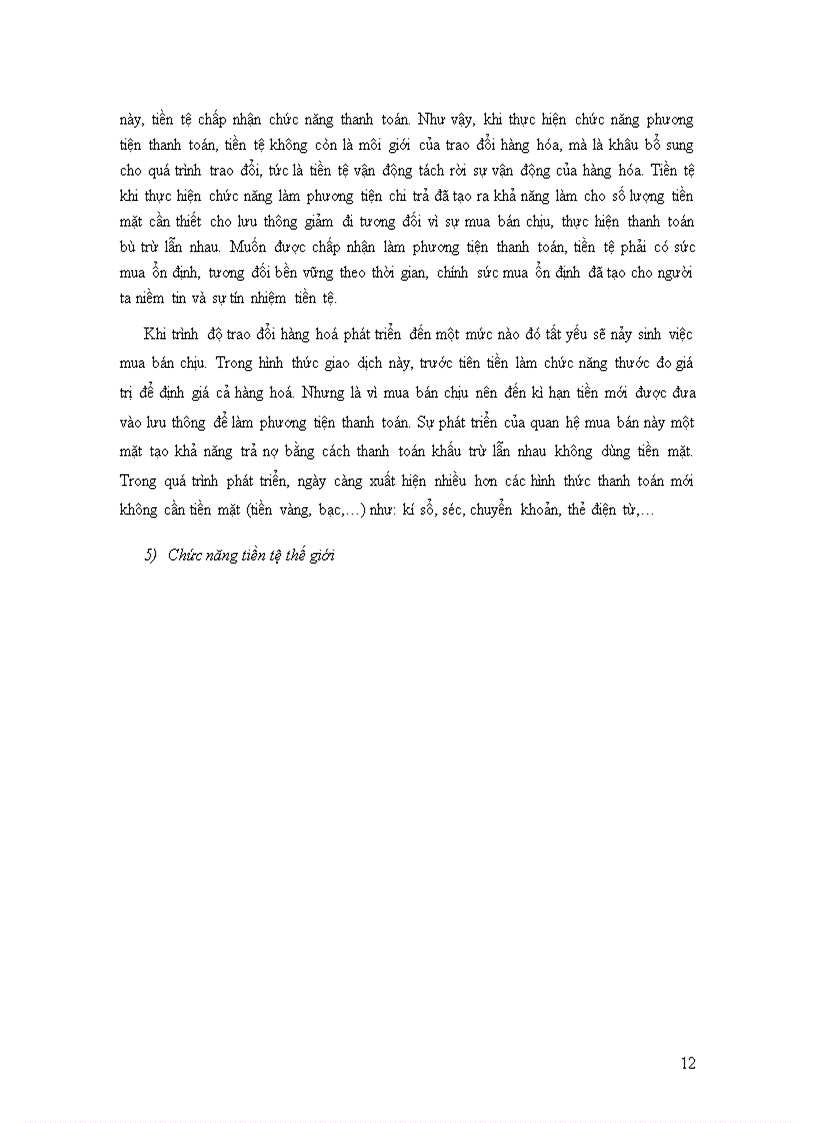 image for page Tiểu luận mác lê Nguồn gốc và tính chất của tiền tệ theo quan điểm triết học mác lênin