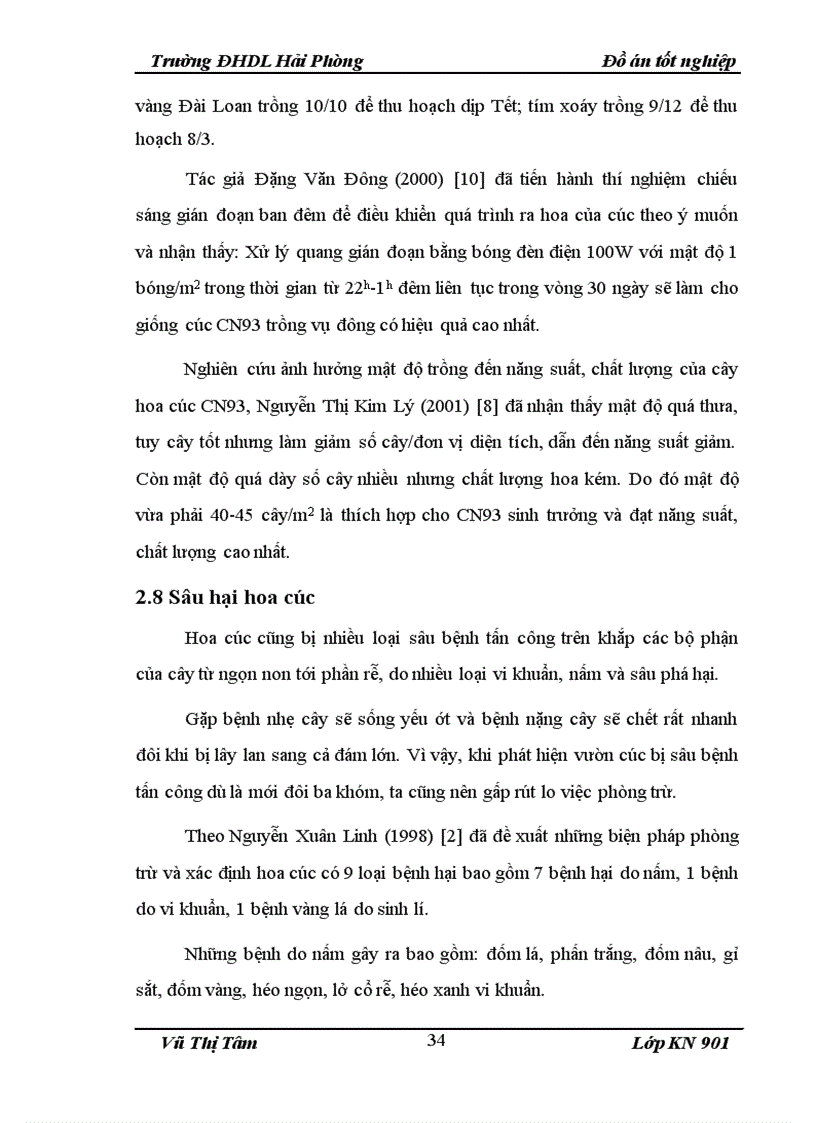 image for page Nghiên cứu ảnh hưởng của phân bón đến sự sinh trưởng phát triển cây hoa cúc vụ Xuân Hè