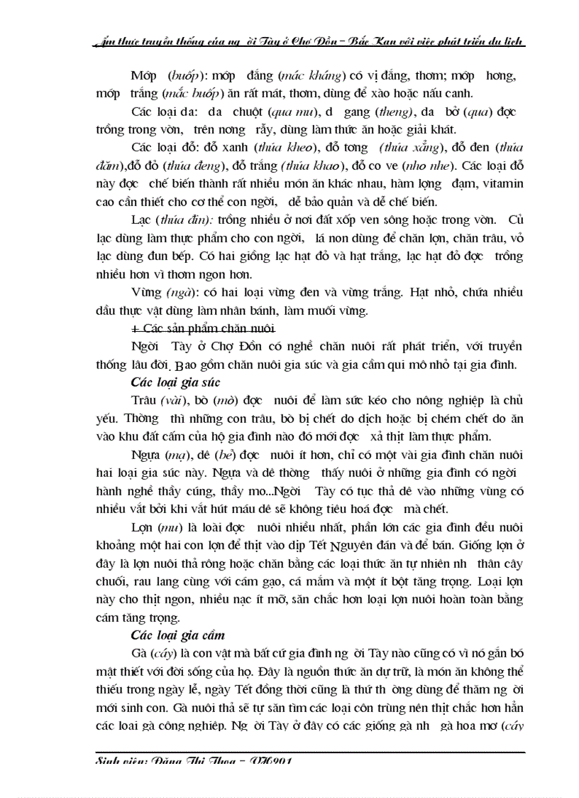 image for page Ẩm thực truyền thống của người Tày ở Chợ Đồn Bắc Kạn với việc phát triển du lịch