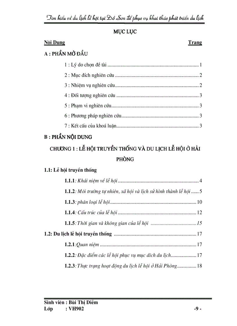 image for page Tìm hiểu về du lịch lễ hội tại Đồ Sơn để phục vụ khai thác và phát triển du lịch