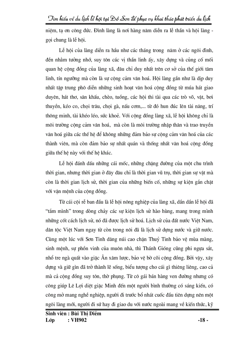 image for page Tìm hiểu về du lịch lễ hội tại Đồ Sơn để phục vụ khai thác và phát triển du lịch