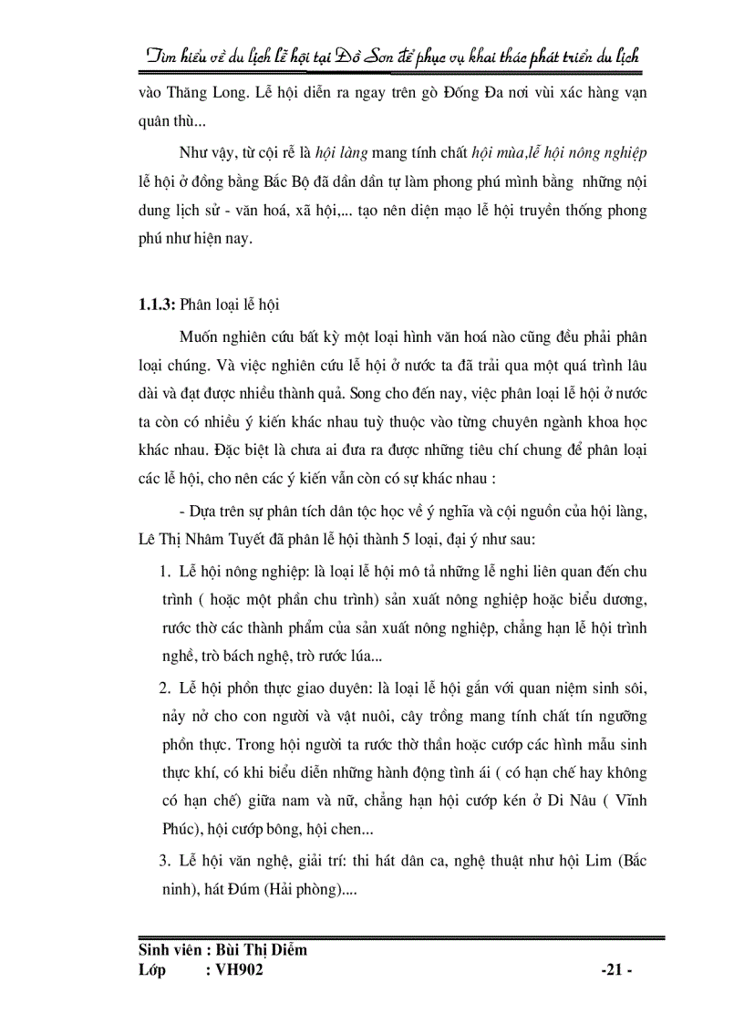 image for page Tìm hiểu về du lịch lễ hội tại Đồ Sơn để phục vụ khai thác và phát triển du lịch