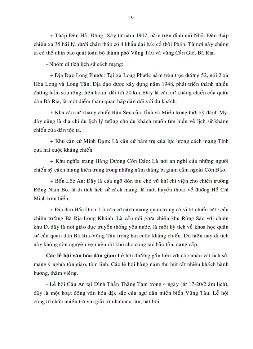 image for page Định hướng chiến lược phát triển ngành du lịch tỉnh Bà Rịa Vũng tàu đến năm 2015