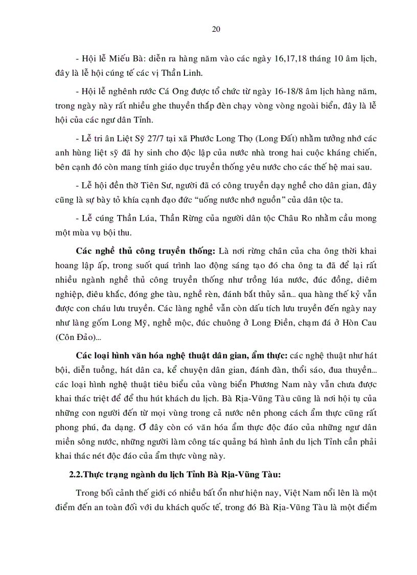image for page Định hướng chiến lược phát triển ngành du lịch tỉnh Bà Rịa Vũng tàu đến năm 2015