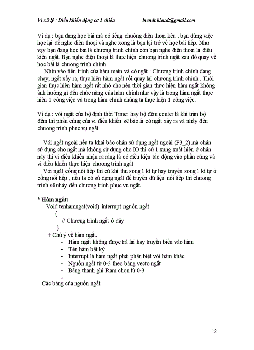 image for page Vi xử lý Điều khiển động cơ 1 chiều