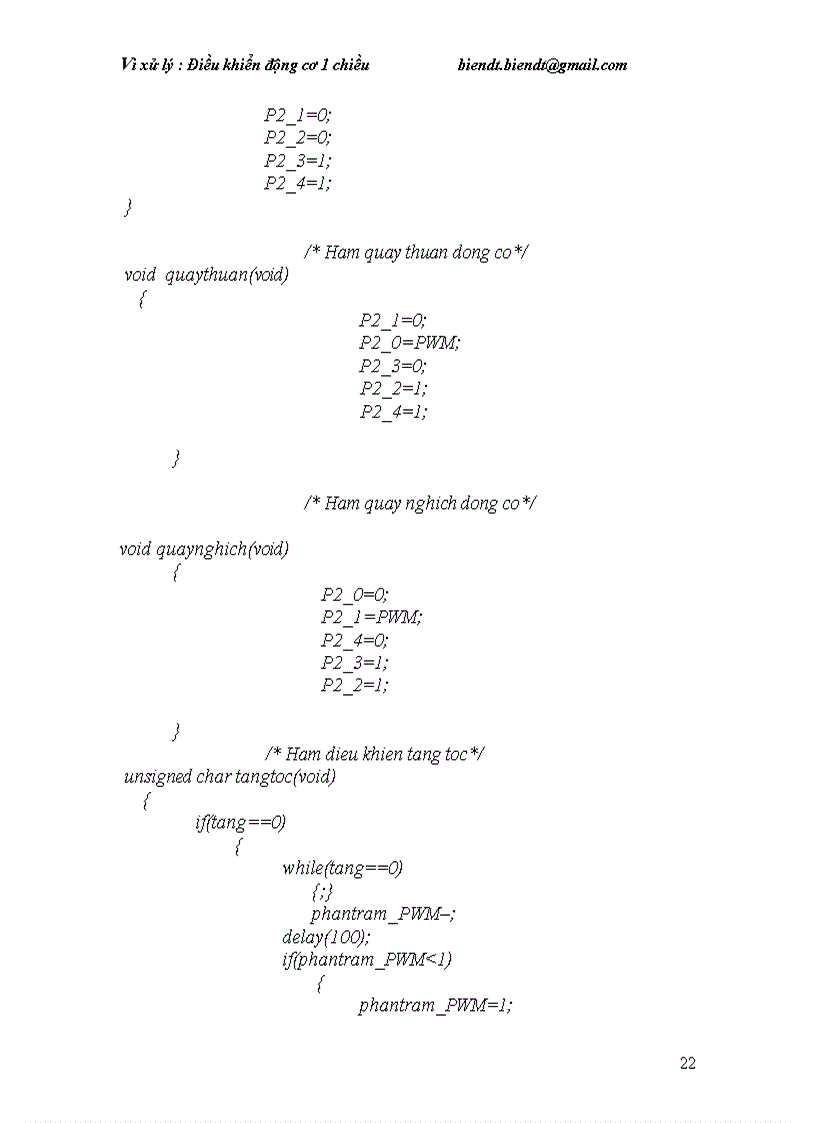 image for page Vi xử lý Điều khiển động cơ 1 chiều
