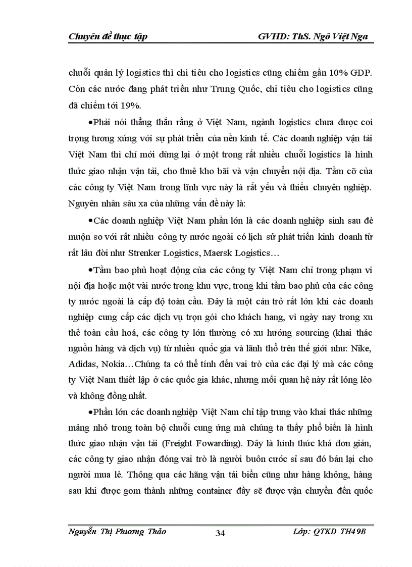 image for page Phát triển dịch vụ logistics của Công ty Cổ phần VINALINES LOGISTICS VIỆT NAM trong điều kiện hội nhập