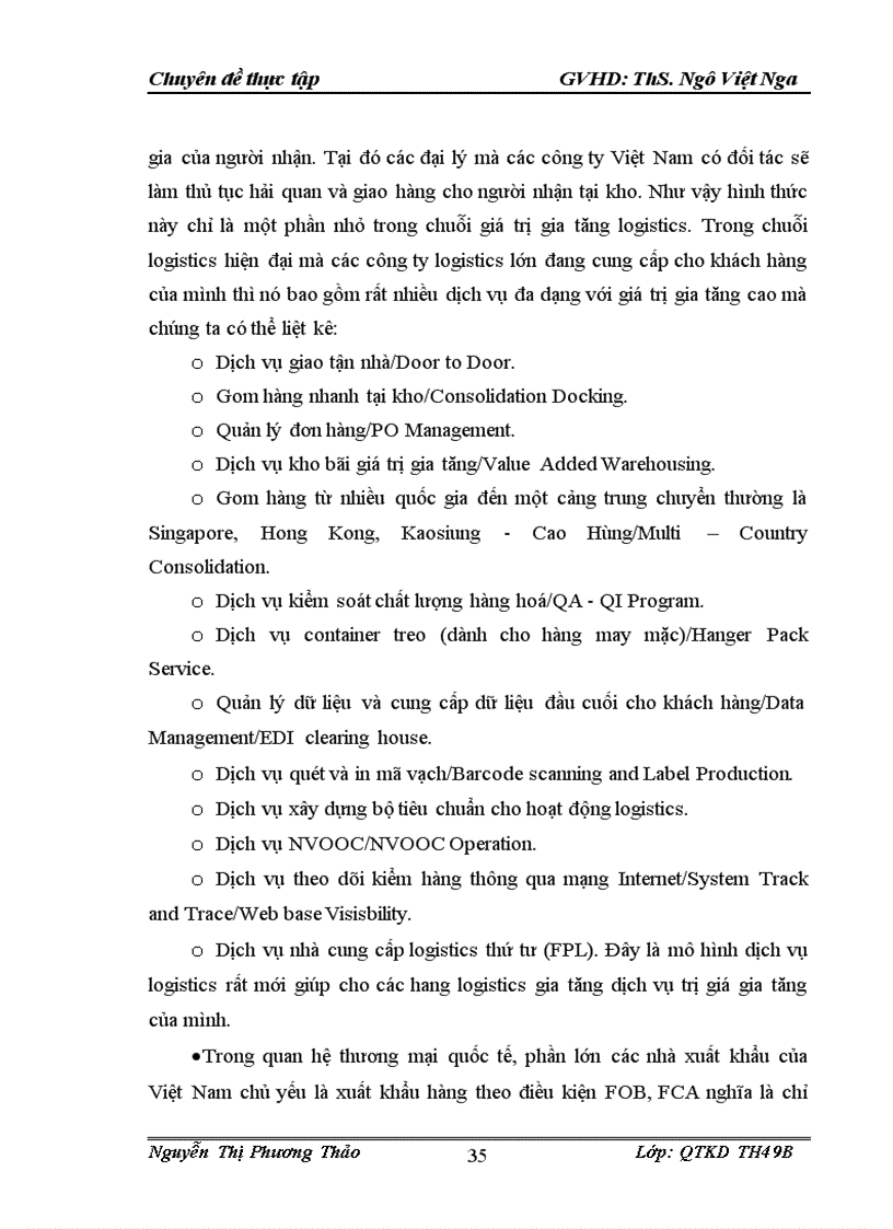image for page Phát triển dịch vụ logistics của Công ty Cổ phần VINALINES LOGISTICS VIỆT NAM trong điều kiện hội nhập