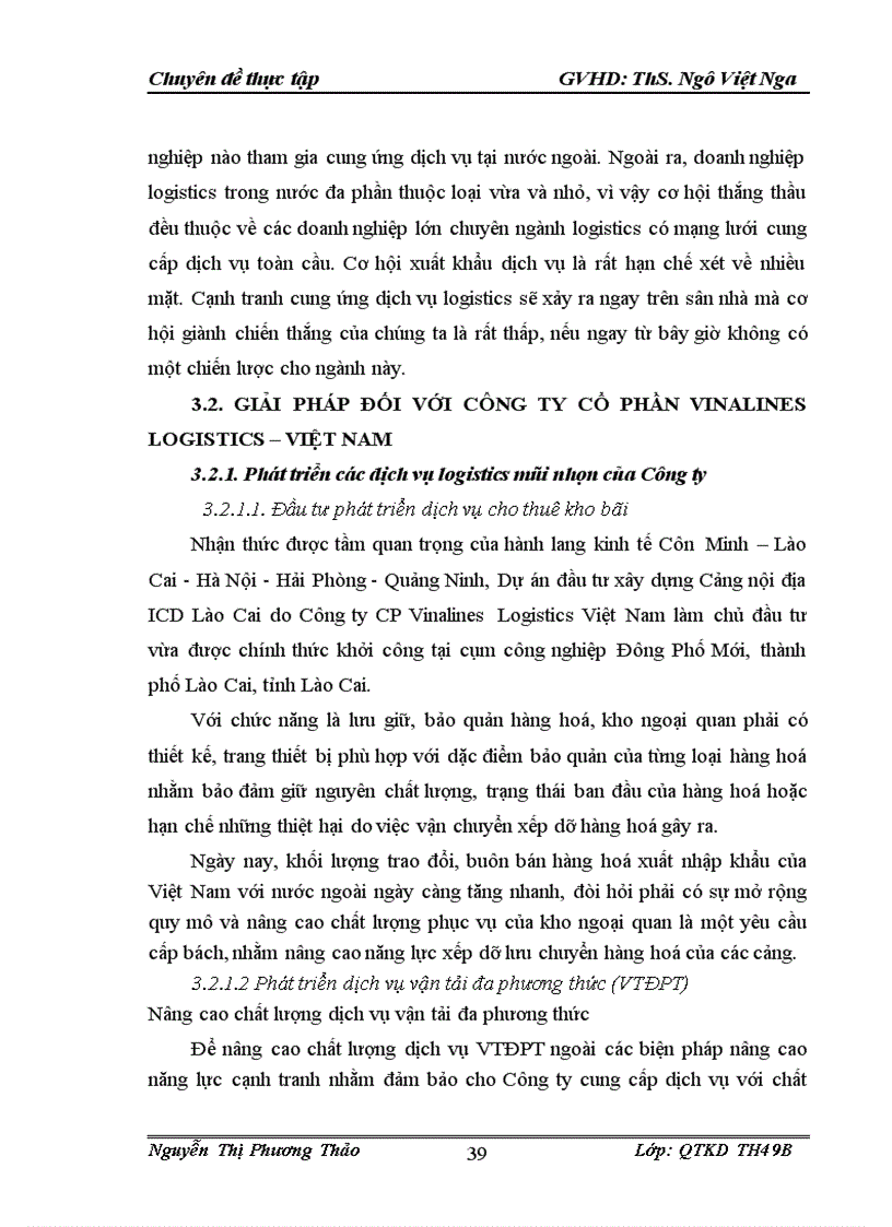 image for page Phát triển dịch vụ logistics của Công ty Cổ phần VINALINES LOGISTICS VIỆT NAM trong điều kiện hội nhập