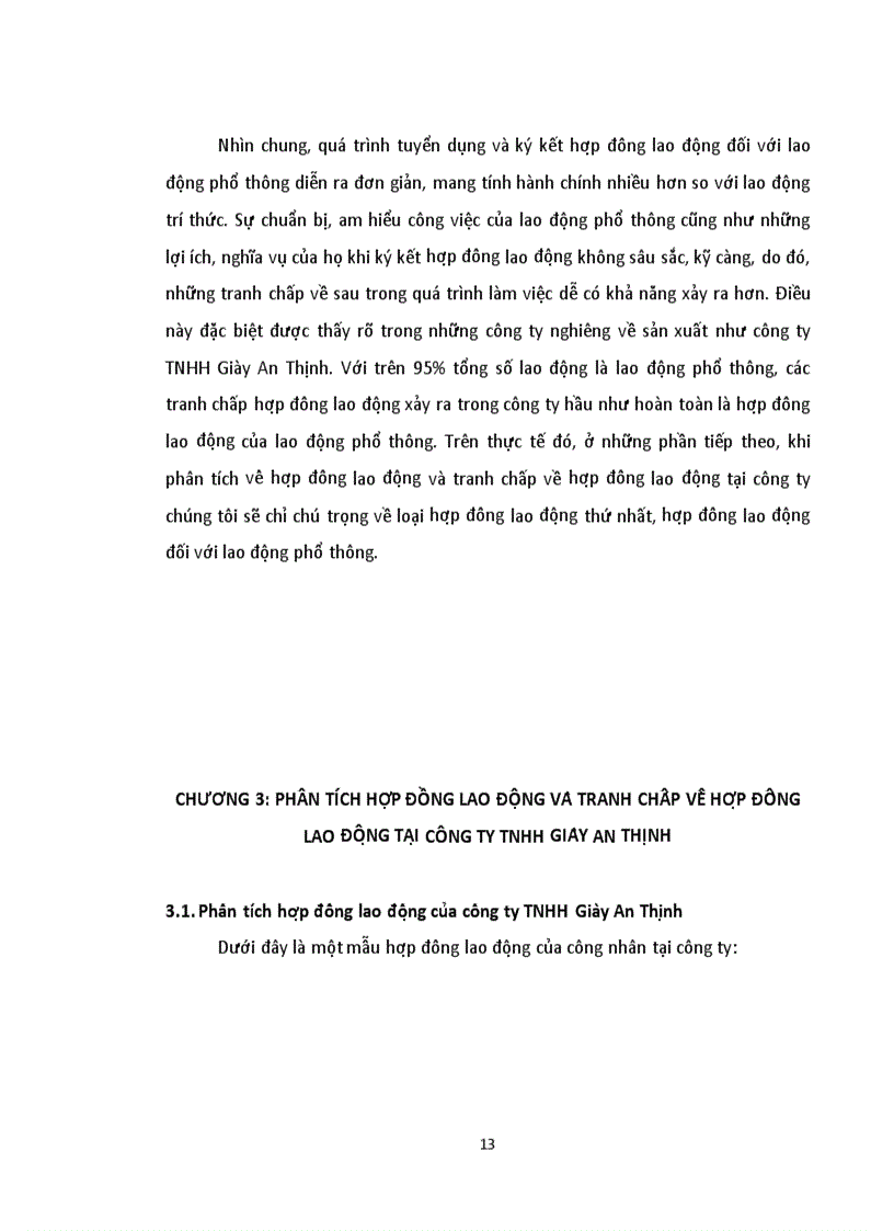 image for page Phân tích hợp đồng lao động và tranh chấp về hợp đồng lao động tại công ty TNHH Giày An Thịnh