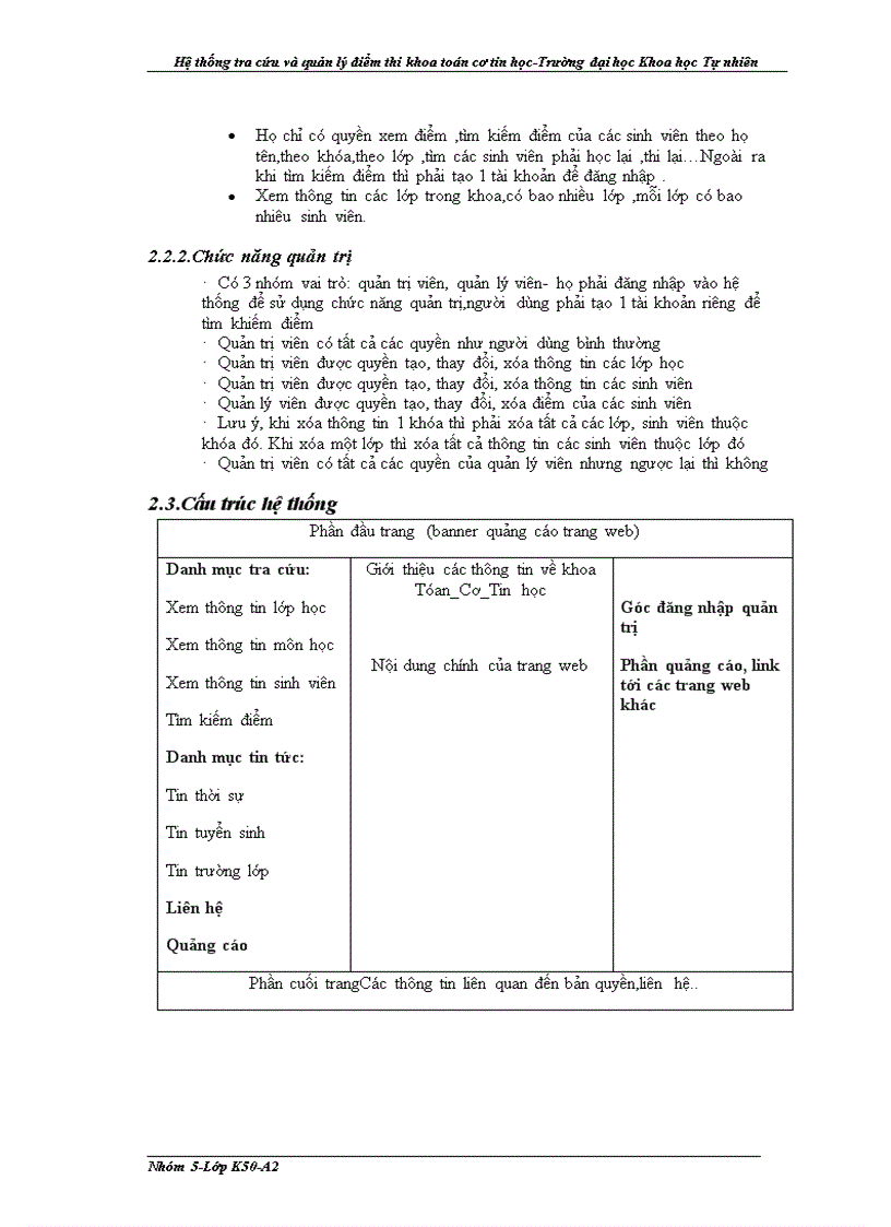 image for page Trang web quản lý và tra cứu điểm thi trong trường Đại học