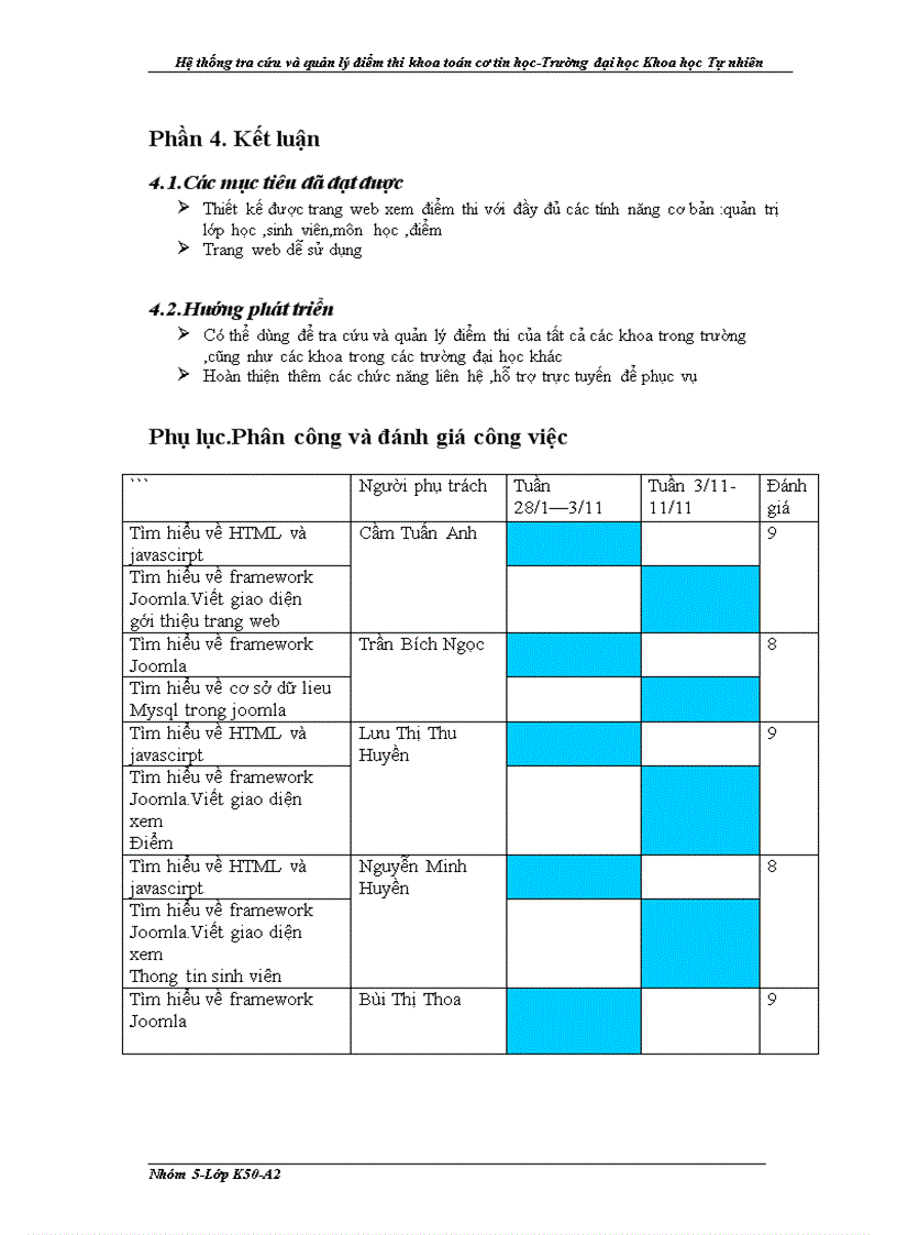 image for page Trang web quản lý và tra cứu điểm thi trong trường Đại học