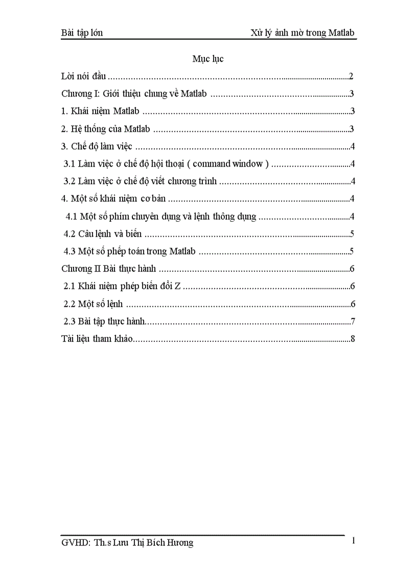 image for page Xử lý ảnh mờ trong Matlab