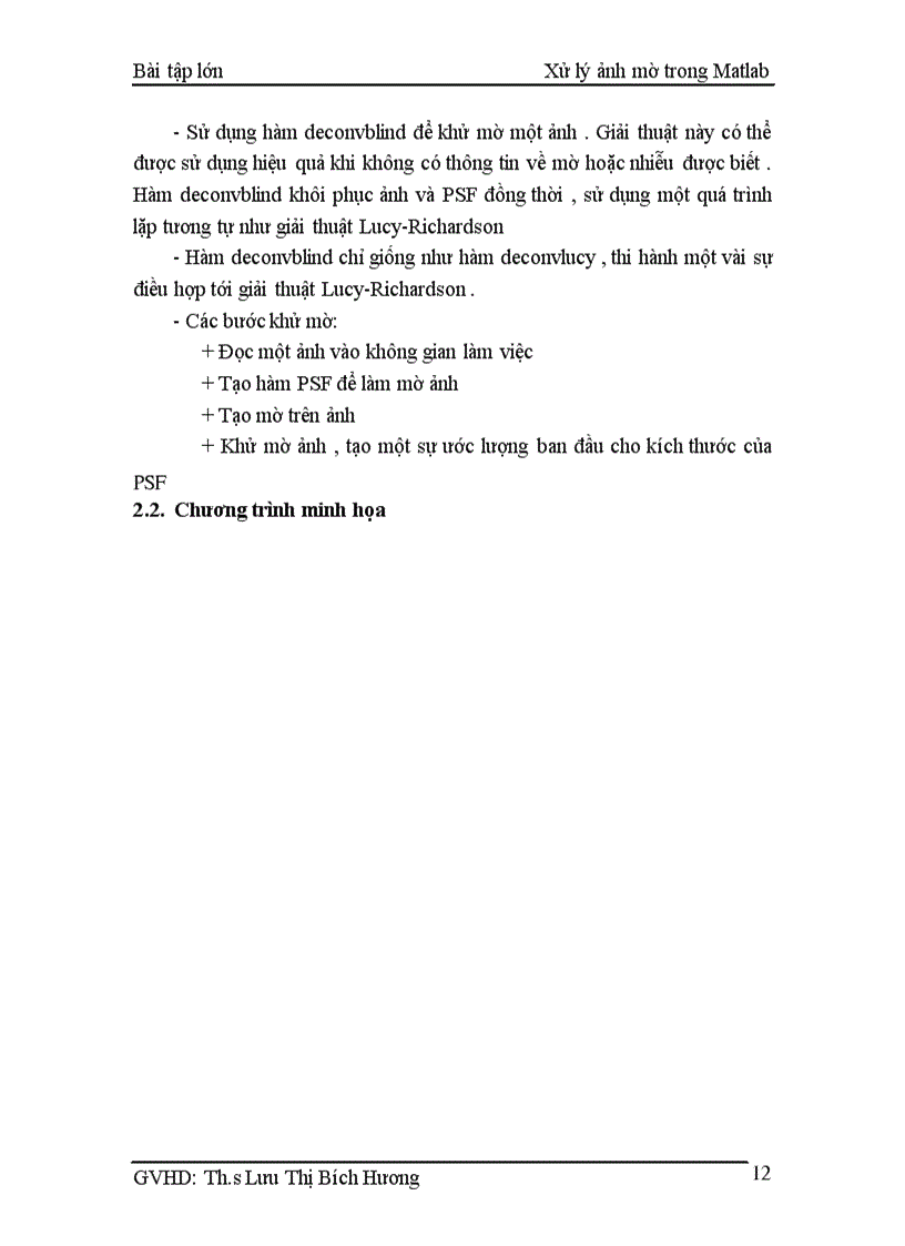 image for page Xử lý ảnh mờ trong Matlab