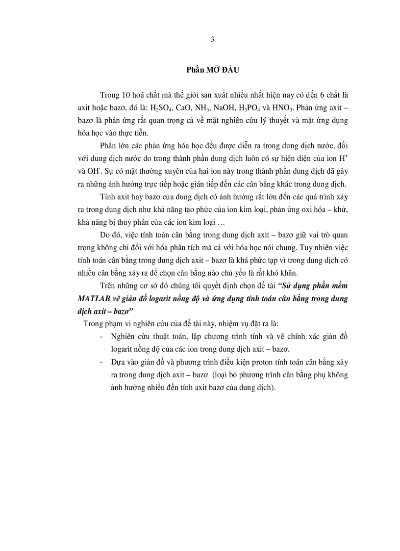 image for page Sử dụng phần mềm MATLAB vẽ giản đồ logarit nồng độ và ứng dụng tính toán cân bằng trong dung dịch axit bazơ