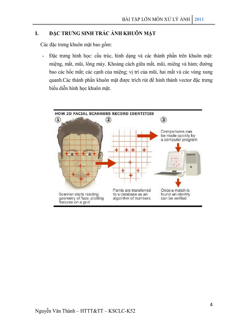 Tìm hiểu các đặc trưng sinh trắc ảnh khuôn mặt nghiên cứu ứng dụng của phép biến đổi KL và phân tích thành các thành phần chính PCA trong trích chọn đặc trưng khuôn mặt