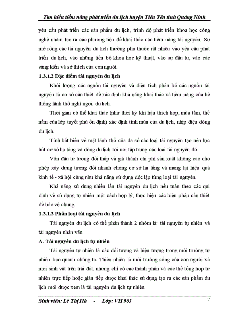 image for page Tìm hiểu tiềm năng phát triển du lịch huyện Tiên Yên tỉnh Quảng Ninh