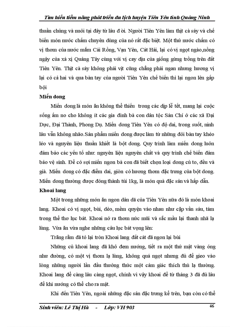 image for page Tìm hiểu tiềm năng phát triển du lịch huyện Tiên Yên tỉnh Quảng Ninh