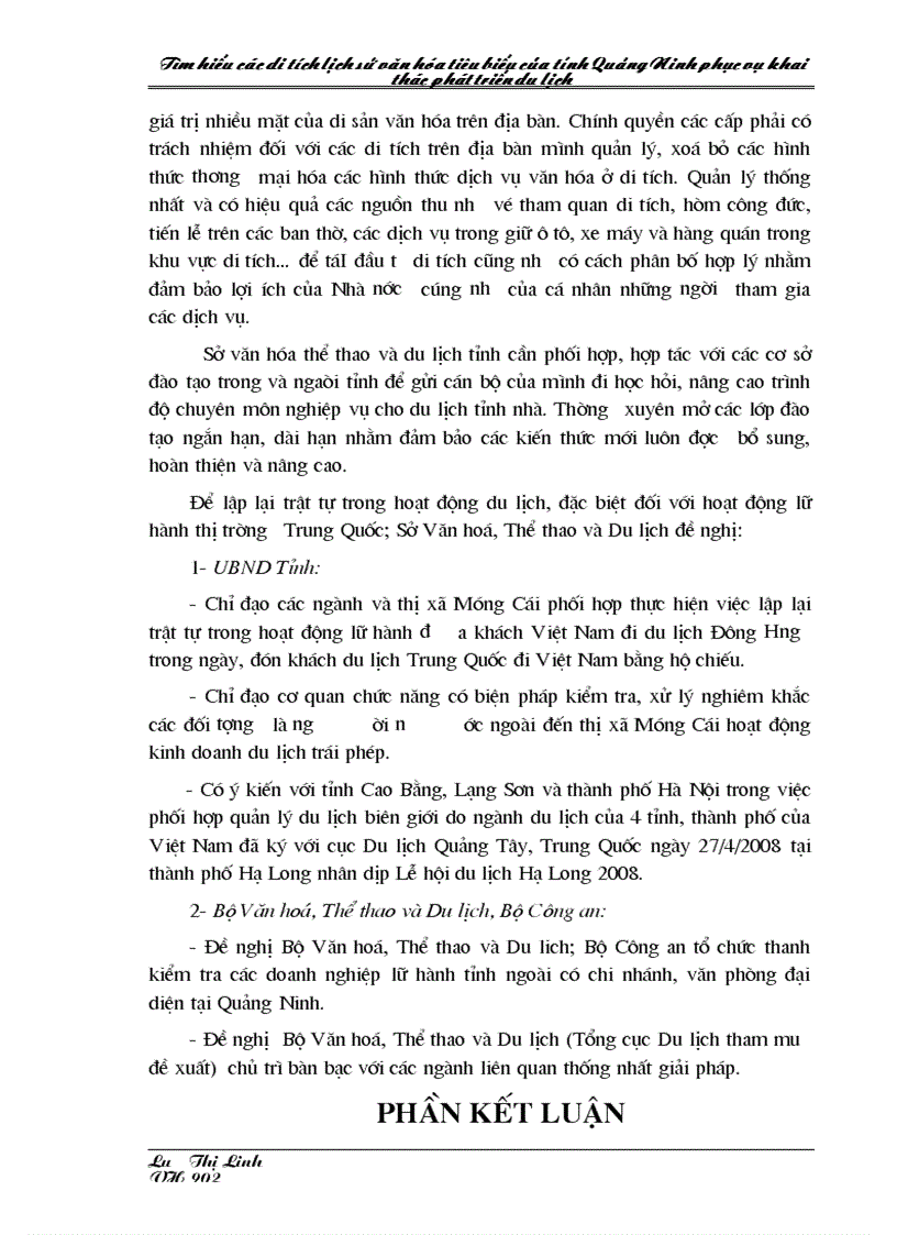 image for page Tìm hiểu các di tích lịch sử văn hóa tiêu biểu của tỉnh Quảng Ninh phục vụ khai thác phát triển du lịch