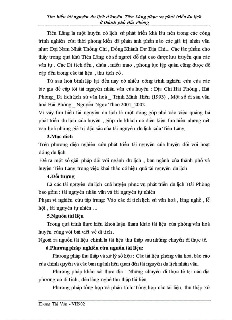 image for page Tìm hiểu tài nguyên du lịch ở huyện Tiên Lãng phục vụ phát triển du lịch thành phố Hải Phòng