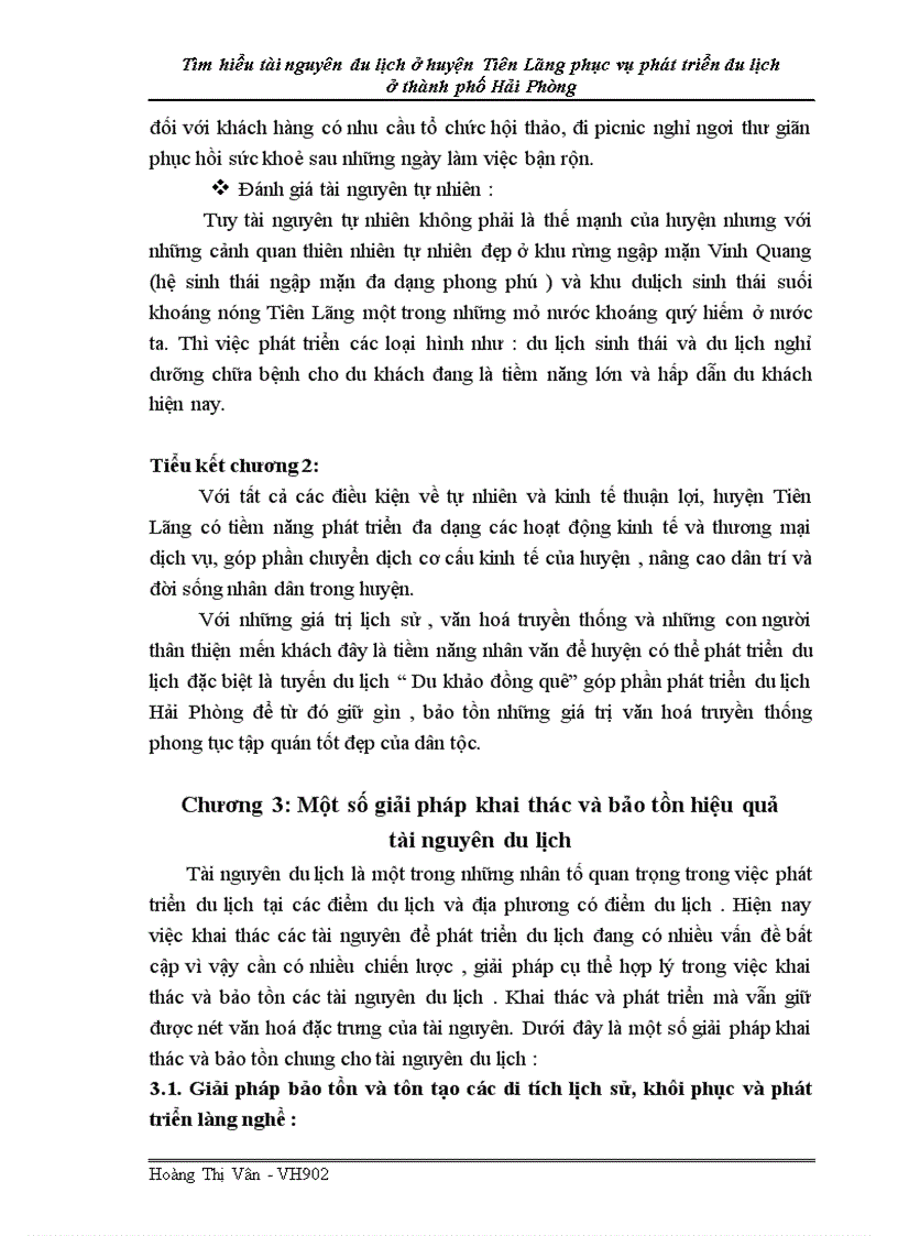 image for page Tìm hiểu tài nguyên du lịch ở huyện Tiên Lãng phục vụ phát triển du lịch thành phố Hải Phòng