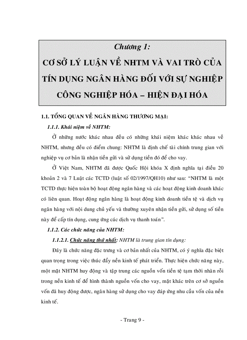 image for page Giải pháp mở rộng tín dụng Ngân hàng góp phần cung ứng vốn đối với sự nghiệp CNH HĐH trên địa bàn Tp HCM từ nay đến 2010