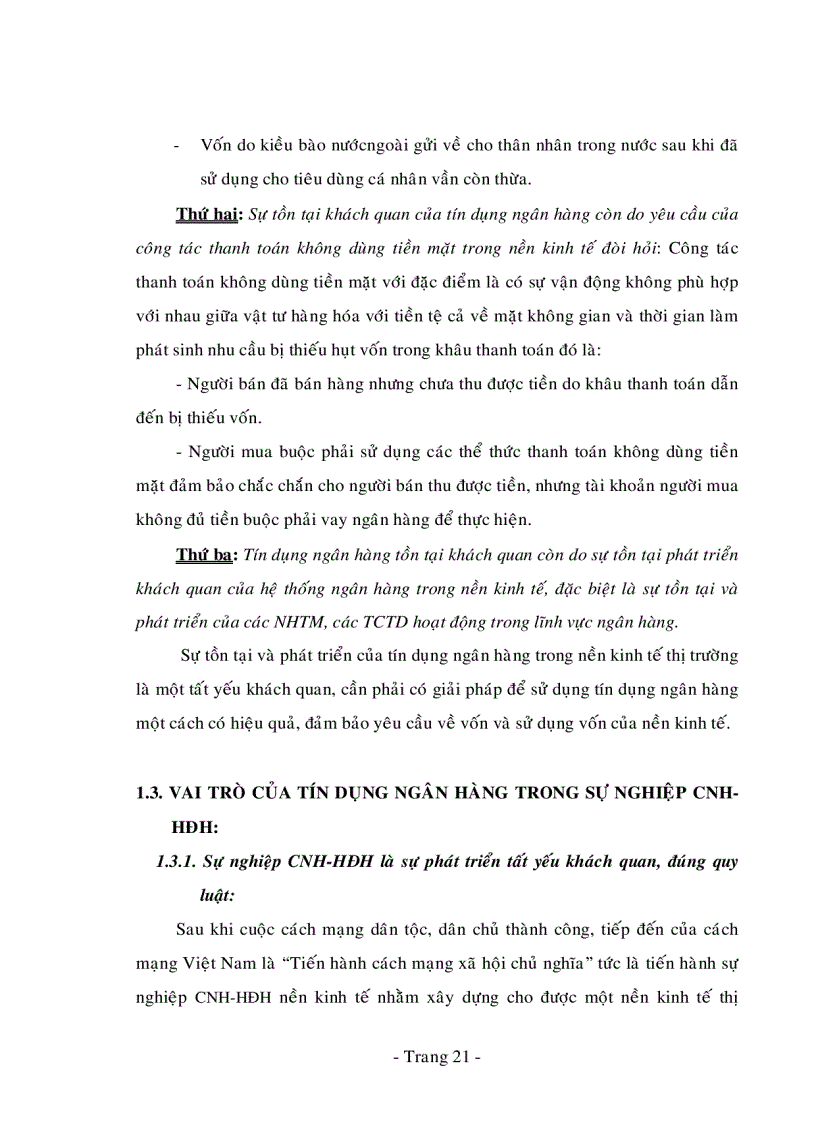 image for page Giải pháp mở rộng tín dụng Ngân hàng góp phần cung ứng vốn đối với sự nghiệp CNH HĐH trên địa bàn Tp HCM từ nay đến 2010