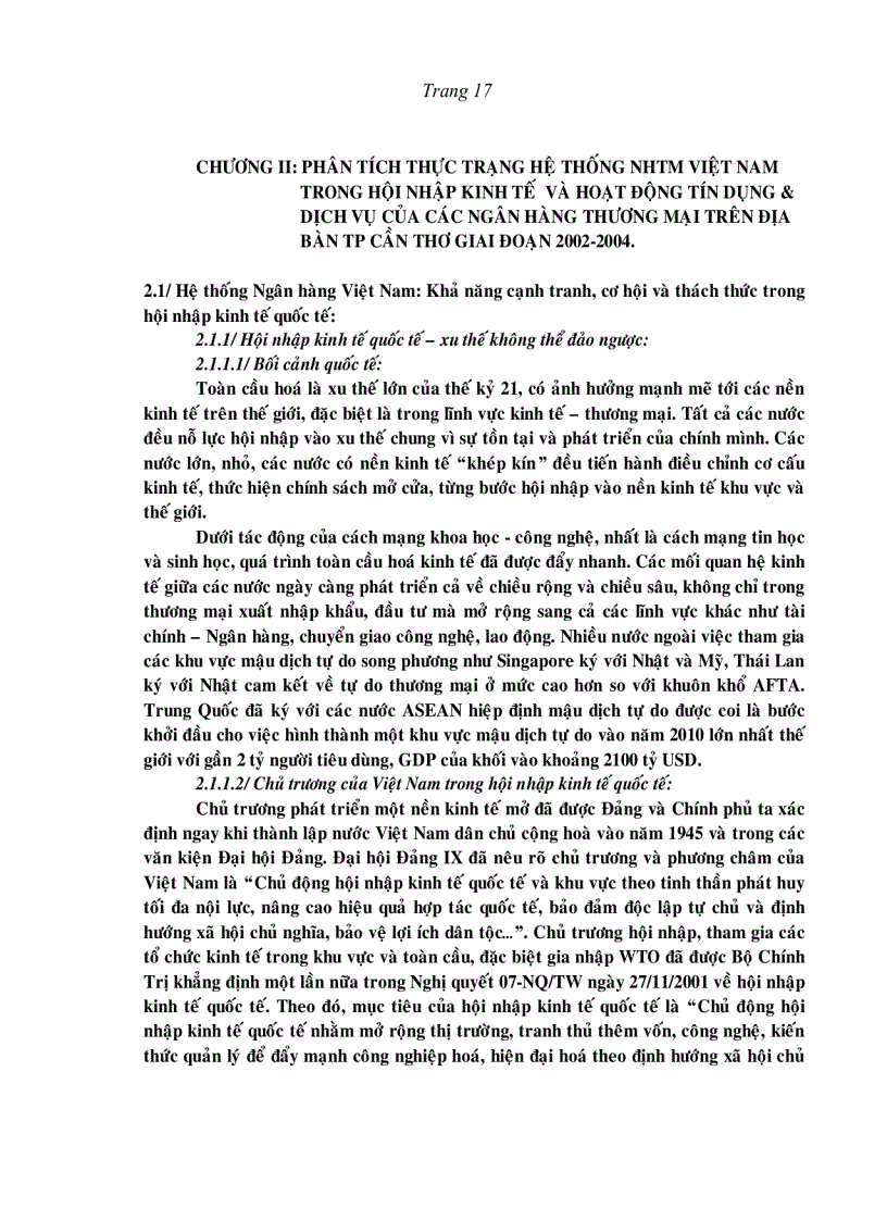 image for page Giải pháp mở rộng tín dụng và dịch vụ ngân hàng trên địa bàn Thành phố Cần Thơ